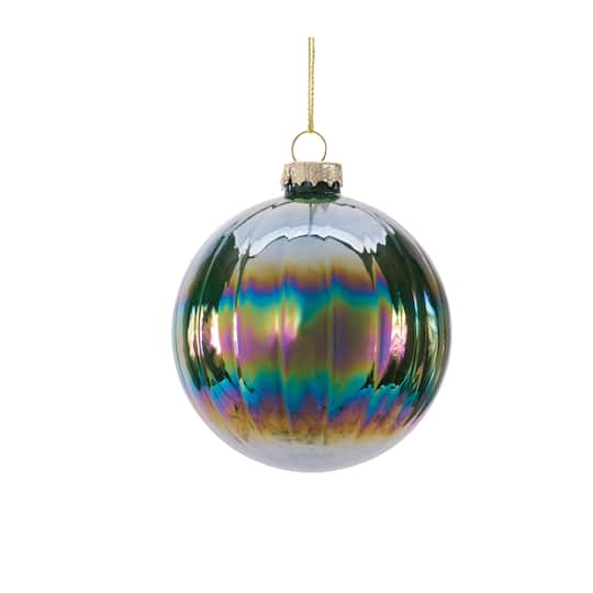 Melrose Iridescent Glass Ornaments Set